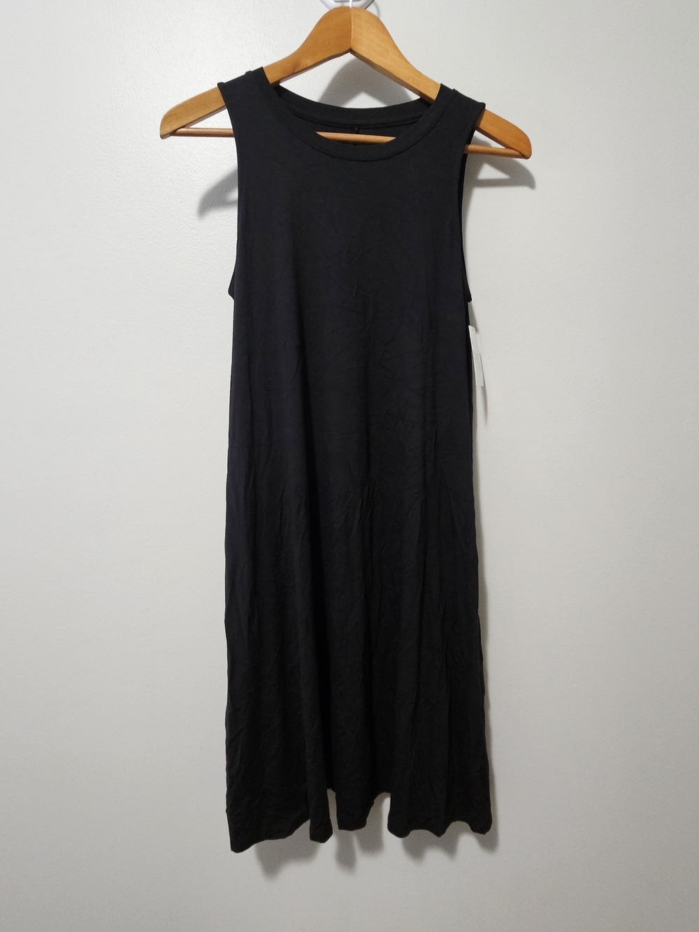 Time and Tru Black Sleeveless Mini Dress